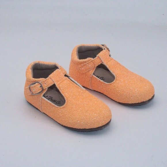 A Bear Co Toddler Size 3 Neon Orange Glitter T-Strap Flats - Picture 12 of 12
